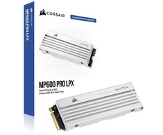 Corsair MP600 Pro LPX NVMe SSD, PCIe 4.0 M.2 Typ 2280 – 2 TB – baltas