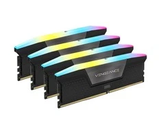 RAM Corsair Vengeance RGB 64GB DDR5-6600 rinkinys (4x 16GB), CL32, juodas