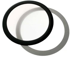DEMCiflex dust filter 120mm, round – juodos ir baltos spalvos