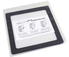 DEMCiflex dulkių filtras 120 mm, kvadratinis – juodas/baltas