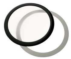 DEMCiflex dust filter 140mm, round – juodos ir baltos spalvos