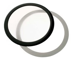 DEMCiflex dust filter 140mm, round – juodos ir baltos spalvos
