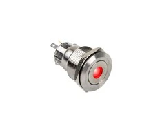 DimasTech Vandalism switch/button 22mm, Silverline Dot – RGB