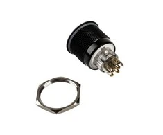 DimasTech Vandalism switch/button 25mm, Blackline Dot – RGB
