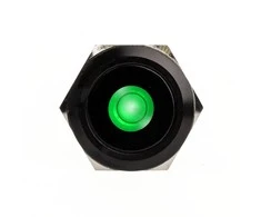 DimasTech vandalizmo jungiklis/mygtukas 25 mm, juodos spalvos taškinis RGB