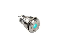 DimasTech Vandalism Button 22mm, Silverline Dot – RGB