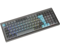 Ducky Cushion 98 Klaviatūra žaidimams, 96%, DE išdėstymas (ISO), Shush Žalias Switches - Nickel