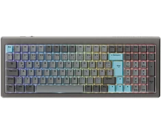 Ducky Cushion 98 Klaviatūra žaidimams, 96%, DE išdėstymas (ISO), Shush Raudona Switches - Nickel