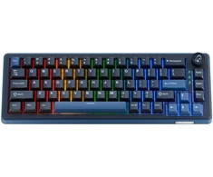 Ducky OK-M 65 Žaidimų klaviatūra, 65%, Hot-Swappable, RGB, ANSI – KTT Baby Mėlyna Switches