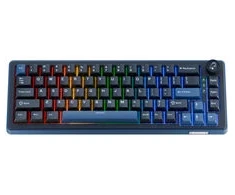 Ducky OK-M 65 Klaviatūra žaidimams, 65%, Hot-Swappable, RGB, ANSI – KTT Baby Mėlyna Switches
