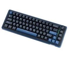 Ducky OK-M 65 Klaviatūra žaidimams, 65%, Hot-Swappable, RGB, ANSI – KTT Baby Mėlyna Switches