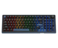 Ducky OK-M 98 Klaviatūra žaidimams, 98%, Hot-Swappable, RGB, ANSI – KTT Baby Mėlyna Switches