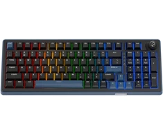 Ducky OK-M 98 žaidimų klaviatūra, 98 %, Hot-Swappable, RGB, ANSI – KTT Wine raudoni jungikliai