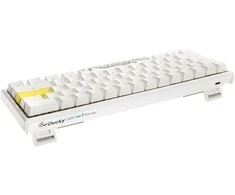 Ducky One 2 Pro Mini Baltas Edition žaidimų klaviatūra RGB LED – Cherry Mėlyna US išdėstymas