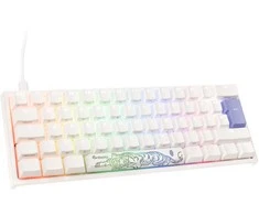 Ducky One 2 Pro Mini Baltas Edition Klaviatūra žaidimams, RGB LED - Cherry Brown