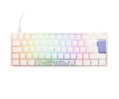 Ducky One 2 Pro Mini Baltas Edition Klaviatūra žaidimams, RGB LED - Cherry Raudona