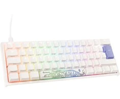Ducky One 2 Pro Mini Baltas Edition Klaviatūra žaidimams, RGB LED - Cherry Raudona