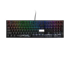 Ducky One 2 su pašvietimu PBT žaidimų klaviatūra MX-Juodas, RGB LED – juodos spalvos US išdėstymas