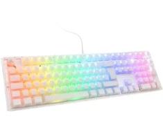 Ducky One 3 Aura Baltas Klaviatūra žaidimams, RGB LED - MX-Silent-Raudona