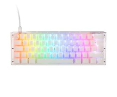 Klaviatūra Ducky Ducky One 3 Aura Baltas Mini Klaviatūra žaidimams, RGB LED - MX-Silent-Raudona