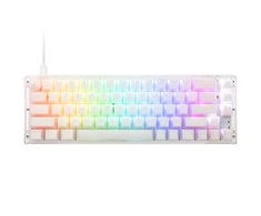 Ducky One 3 Aura Baltas SF žaidimų klaviatūra, RGB LED – Kailh Jellyfish Y US išdėstymas