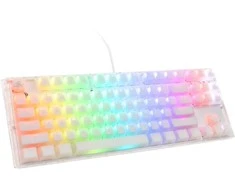 Ducky One 3 Aura Baltas TKL žaidimų klaviatūra RGB LED – Kailh Jellyfish Y US išdėstymas