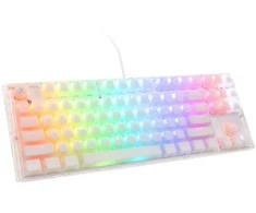 Ducky One 3 Aura Baltas TKL žaidimų klaviatūra RGB LED – Gateron Baby Kangaroo US išdėstymas