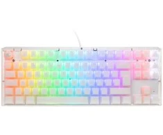 Ducky One 3 Aura Baltas TKL Klaviatūra žaidimams, RGB LED - Kailh Jellyfish Y