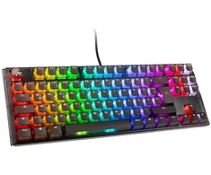 Ducky One 3 Aura Juodas TKL Klaviatūra žaidimams, RGB LED - MX-Silent-Raudona