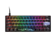 Ducky One 3 Classic Juodas/Baltas Mini žaidimų klaviatūra, RGB LED – MX-Raudona US išdėstymas