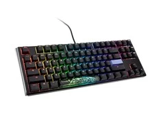 Ducky One 3 Classic Juodas/Baltas TKL žaidimų klaviatūra, RGB LED – MX-Juodas US išdėstymas