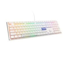 Ducky One 3 Classic Pure Baltas žaidimų klaviatūra, RGB LED – MX-Raudona US išdėstymas