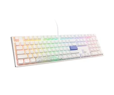 Ducky One 3 Classic Pure Baltas žaidimų klaviatūra, RGB LED – MX-Speed-Sidabrinis US išdėstymas