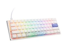 Ducky One 3 Classic Pure Baltas Mini žaidimų klaviatūra, RGB LED - MX-Raudona US išdėstymas