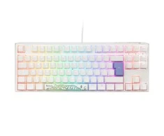 Ducky One 3 Classic Pure Baltas TKL Klaviatūra žaidimams, RGB LED - MX-Clear