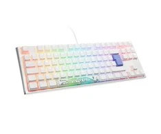 Ducky One 3 Classic Pure Baltas TKL Klaviatūra žaidimams, RGB LED - MX-Clear