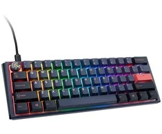 Ducky One 3 Cosmic Mėlyna Mini žaidimų klaviatūra RGB LED – MX-Ergo-Clear US išdėstymas