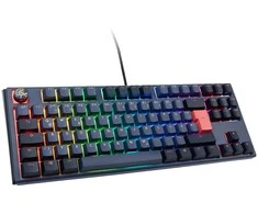 Mėlyna Ducky One 3 Cosmic Mėlyna TKL Klaviatūra žaidimams, RGB LED - MX-Ergo-Clear
