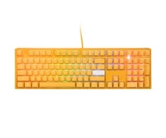 Ducky One 3 Geltona žaidimų klaviatūra, RGB LED – MX-Juodas US išdėstymas
