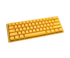 Ducky One 3 geltona mini žaidimų klaviatūra, RGB LED – MX-Clear