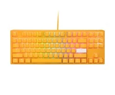 Ducky One 3 Geltona TKL žaidimų klaviatūra, RGB LED – MX-Speed-Sidabrinis US išdėstymas