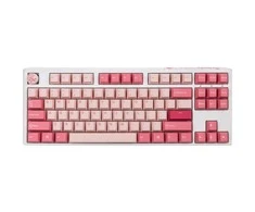 Ducky One 3 Gossamer TKL Rožinė žaidimų klaviatūra – MX-Raudona US išdėstymas