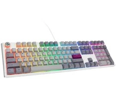 Ducky One 3 Mist Pilkas žaidimų klaviatūra RGB LED – MX-Ergo-Clear US išdėstymas