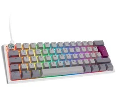 Klaviatūra Ducky Ducky One 3 Mist Pilkas Mini Klaviatūra žaidimams, RGB LED - MX-Ergo-Clear