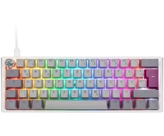 Klaviatūra Ducky Ducky One 3 Mist Pilkas Mini Klaviatūra žaidimams, RGB LED - MX-Silent-Raudona
