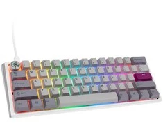 Ducky One 3 Mist Pilkas Mini žaidimų klaviatūra RGB LED – MX-Ergo-Clear US išdėstymas