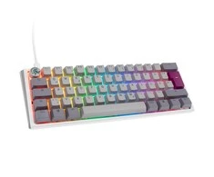 Klaviatūra Ducky Ducky One 3 Mist Pilkas Mini Klaviatūra žaidimams, RGB LED - MX-Speed-Sidabrinis
