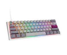 Ducky One 3 Mist Pilkas Mini žaidimų klaviatūra, RGB LED – MX-Mėlyna US išdėstymas