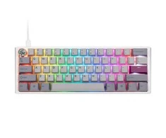 Klaviatūra Ducky One 3 Mist Pilkas Mini MX-Silent-Raudona (US)