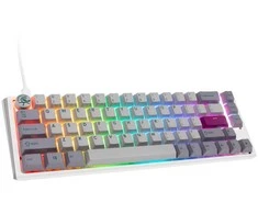 Ducky One 3 Mist Pilkas SF žaidimų klaviatūra RGB LED – MX-Ergo-Clear US išdėstymas